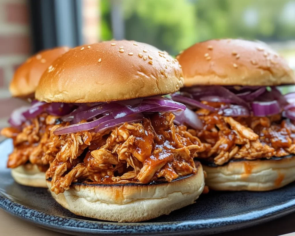 Summer Dinner Ideas: BBQ Pulled Chicken Sandwiches in 15 Minutes