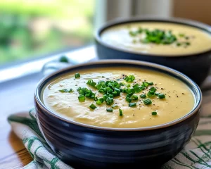 Spring Soup: Creamy Cauliflower Garlic Soup in 25 Minutes