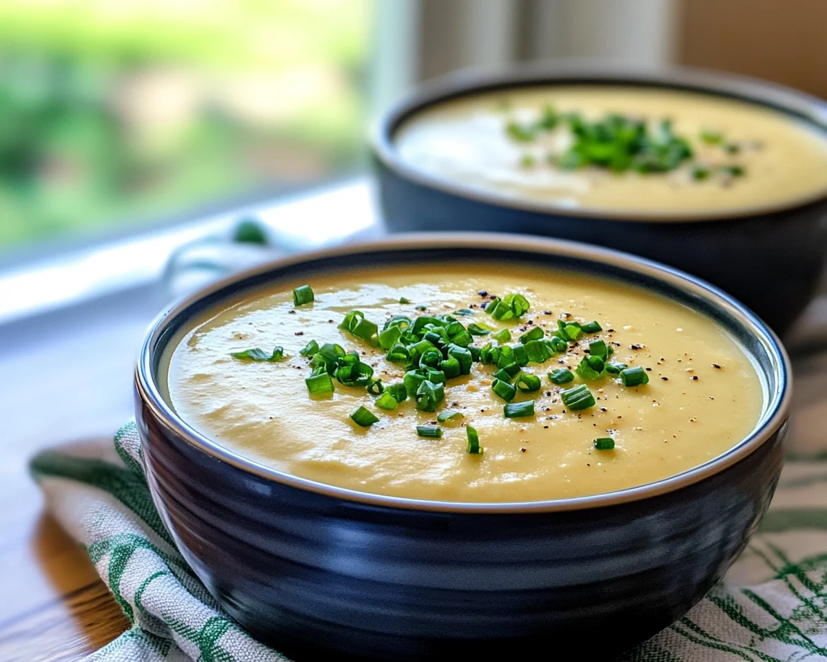 Spring Soup: Creamy Cauliflower Garlic Soup in 25 Minutes