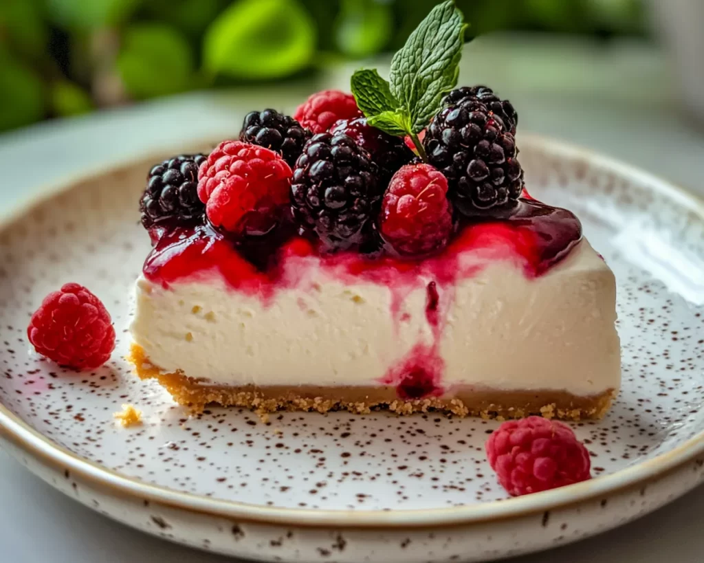 Spring Desserts: No-Bake Berry Cheesecake in 5 Ingredients