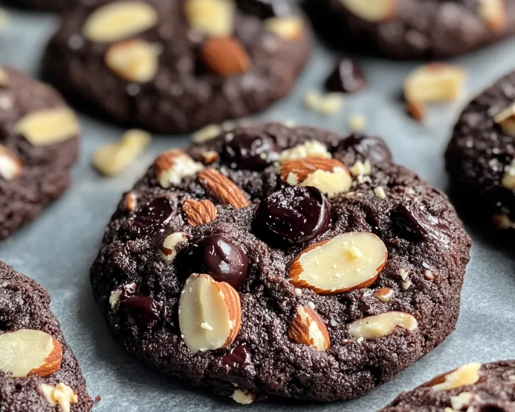 Black Forest Cookie: Black Cherry Almond Chocolate Cookies in 25 Minutes