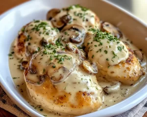 Spring Dinner Ideas: Creamy Mushroom Chicken in 25 Minutes