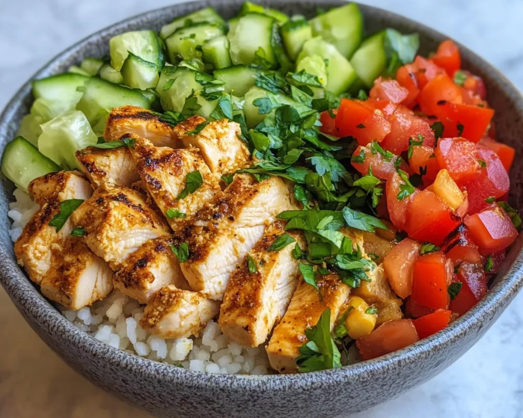 Healthy Easy Chicken Shawarma Bowls (Quick Dinner)