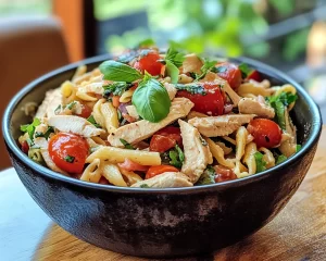 Easy Chicken Pasta Salad for Hot Days