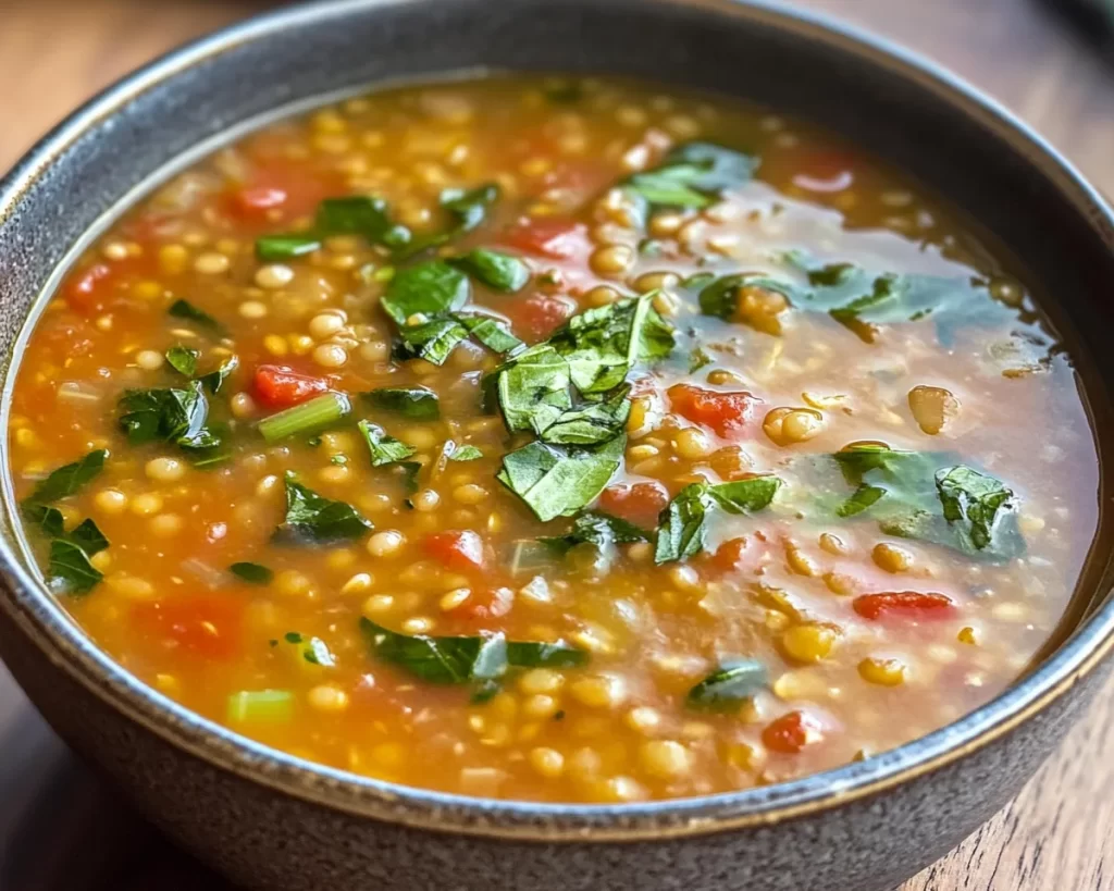 Spring Soup: Lentil & Tomato Soup in 30 Minutes