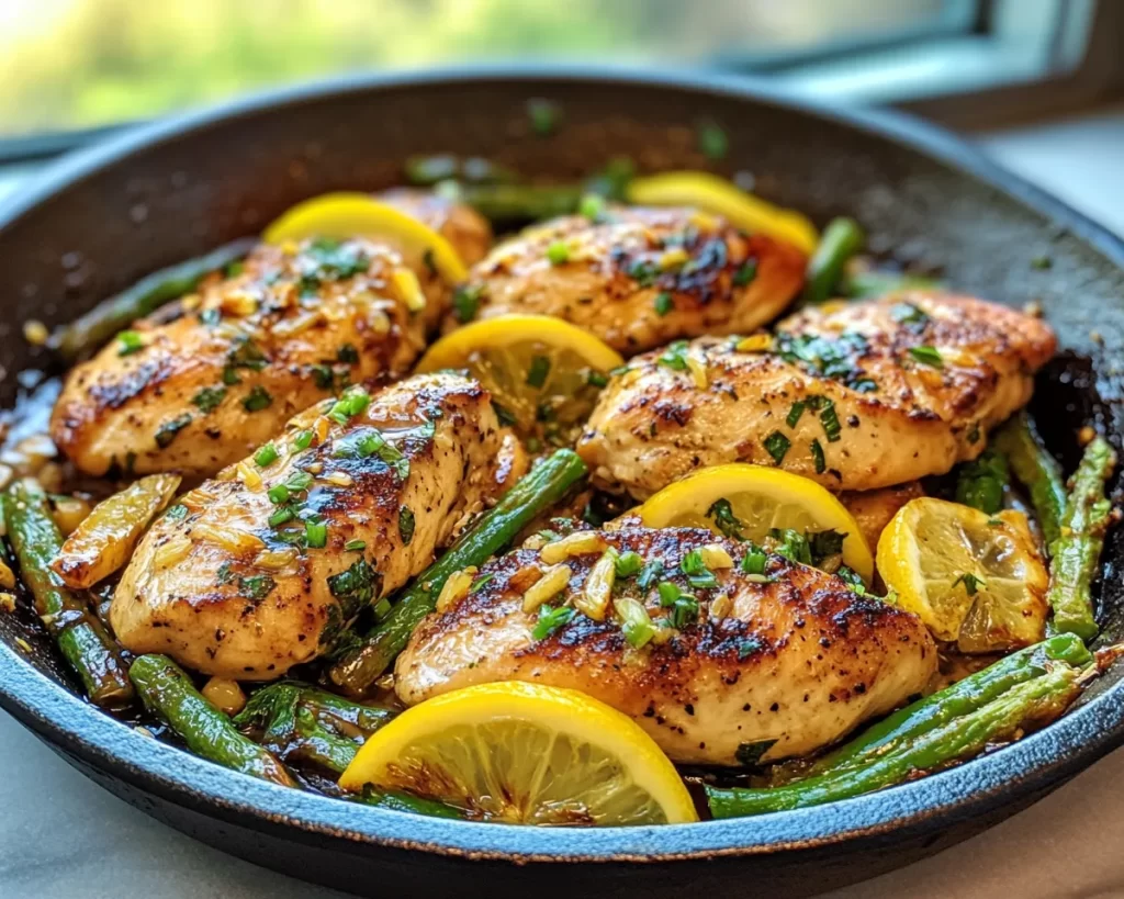 Spring Dinner: Lemon Garlic Chicken Skillet in 20 Minutes