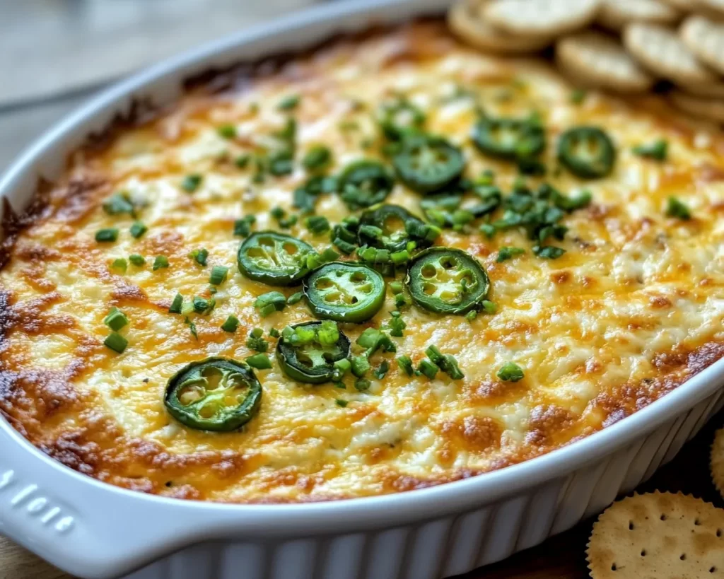 Baseball Snacks: Jalapeño Popper Dip With Crackers in 25 Minutes