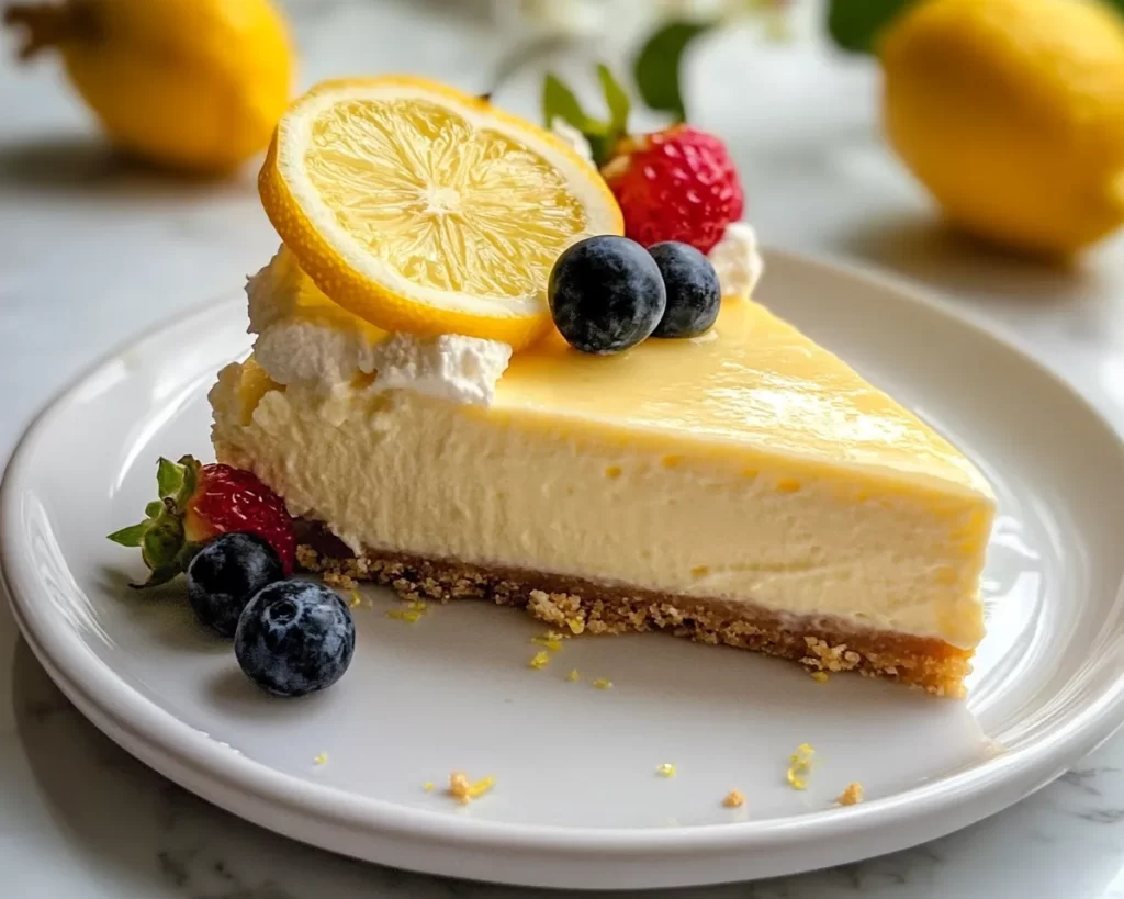 Spring Desserts: No-Bake Lemon Cheesecake in 10 Minutes