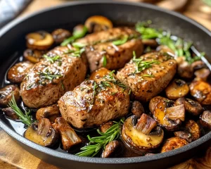 Spring Dinner Ideas: Balsamic Mushroom Pork Tenderloin in 30 Minutes