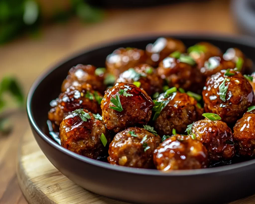 Spring Dinner: Honey Garlic Meatballs in 5 Ingredients