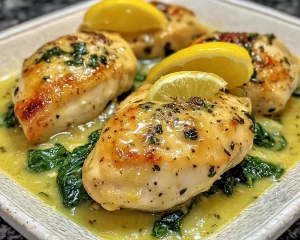 Spring Dinner: Creamy Lemon Spinach Chicken in 20 Minutes