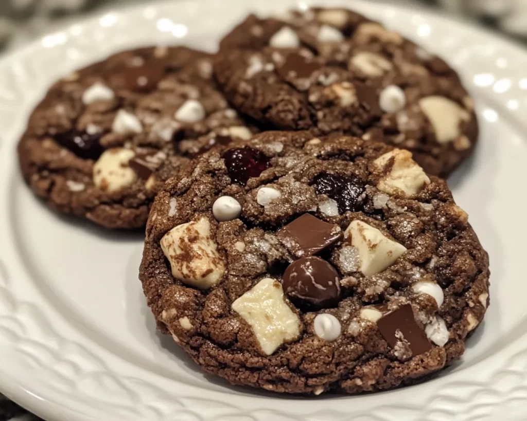 Black Forest Cookie: Fudgy Cherry Chocolate Drops in 25 Minutes