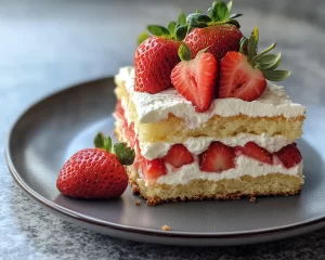 Spring Baking: Strawberry Shortcake Cake in 5 Steps