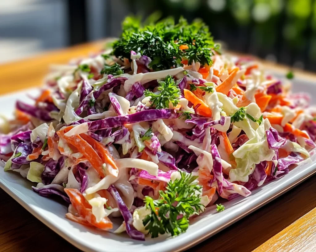 Summer Side Dishes: Easy Coleslaw with Lemon Vinegarette
