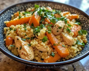 Spring Dinner Ideas: Roasted Carrot & Chicken Couscous in 25 Minutes