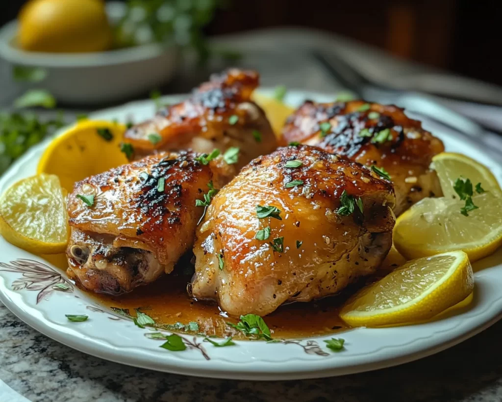 Spring Dinner: Honey Garlic Chicken Thighs in 5 Ingredients