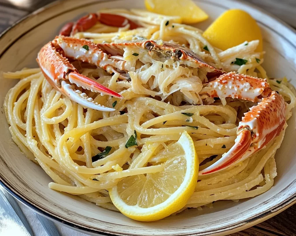 Summer Dinner Ideas: Lemon Butter Crab Pasta in 25 Minutes