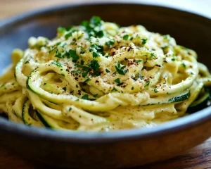 Healthy Easy Recipes: Zucchini Noodle Alfredo in 15 Minutes