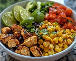 Summer Dinner Ideas: Chili Lime Corn & Chicken Bowls in 20 Minutes