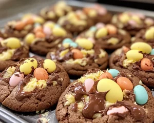 Cadbury Egg Cookies: Gooey Chocolate Easter Cookies in 25 Minutes