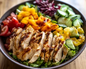 Summer Dinner Ideas: BBQ Ranch Chicken Salad in 15 Minutes