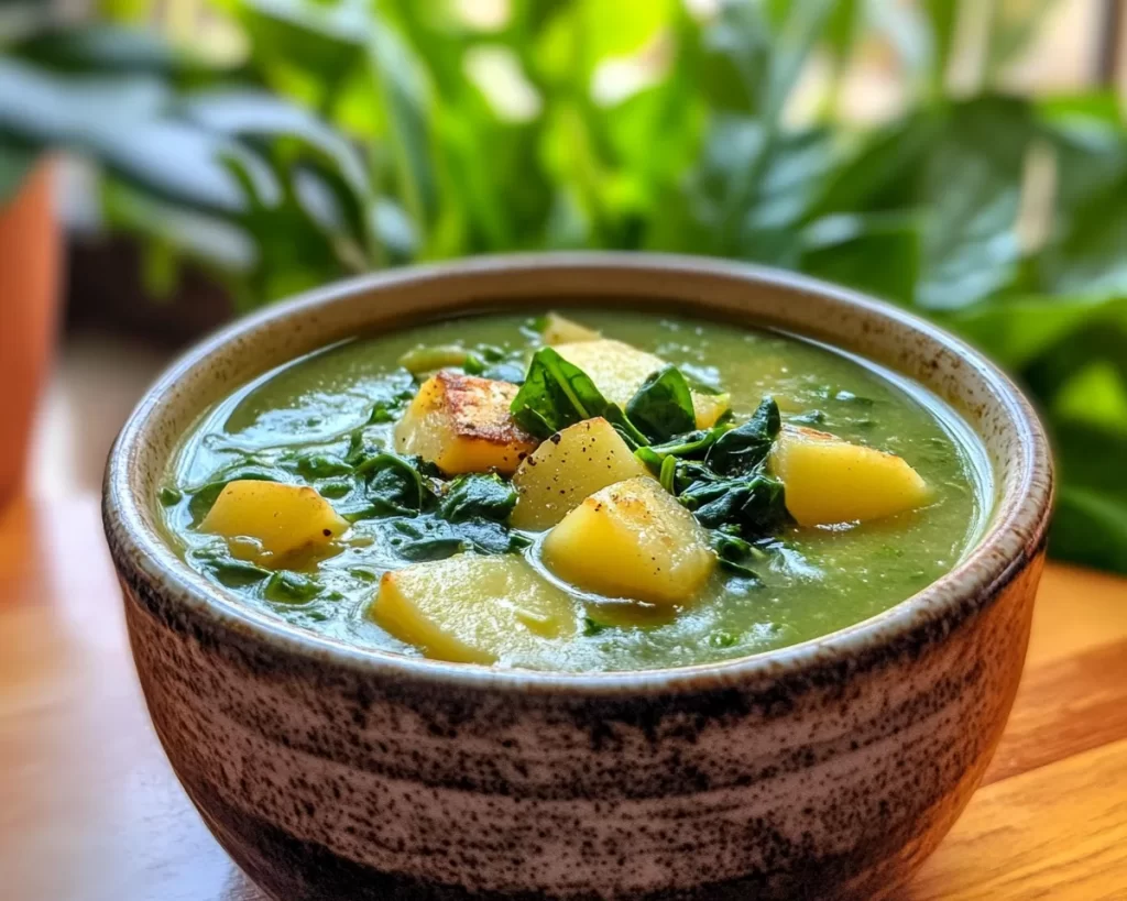 Spring Soup: Potato & Spinach Soup in 25 Minutes