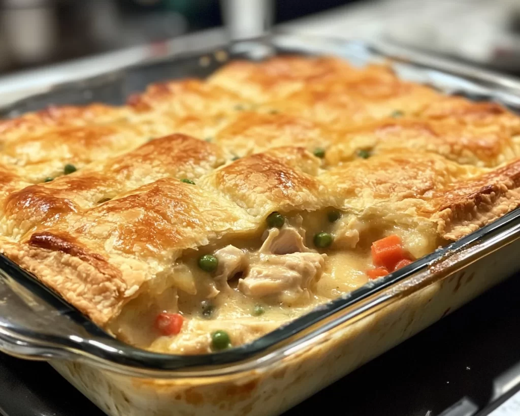 Easy Dinner Recipes for Family: Creamy Chicken Pot Pie Casserole in 30 Minutes