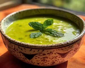 Spring Soup: Sweet Pea & Mint Soup in 20 Minutes