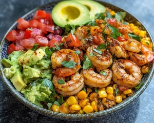 Summer Meals: Avocado Shrimp Taco Bowl in 20 Minutes