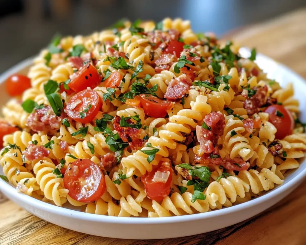 Picnic Food Ideas: BLT Pasta Salad in 20 Minutes