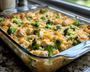 Easy Dinner Recipes for Family: Chicken & Broccoli Rice Casserole in 30 Minutes