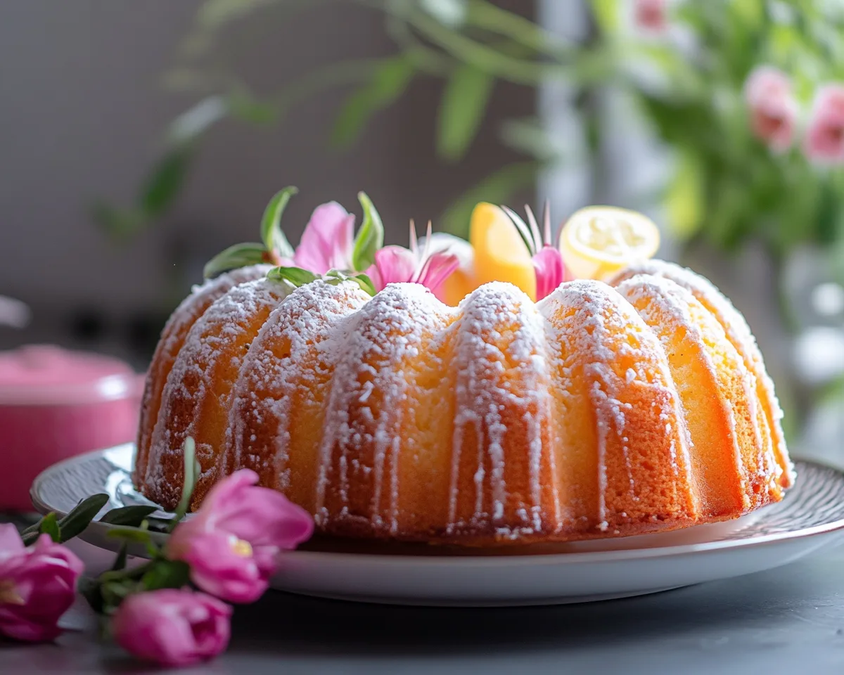 Spring Baking: Coconut Lemon Bundt Cake in 7 Steps