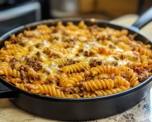 Easy Dinner Recipes for Family: Cheesy Taco Pasta in 20 Minutes