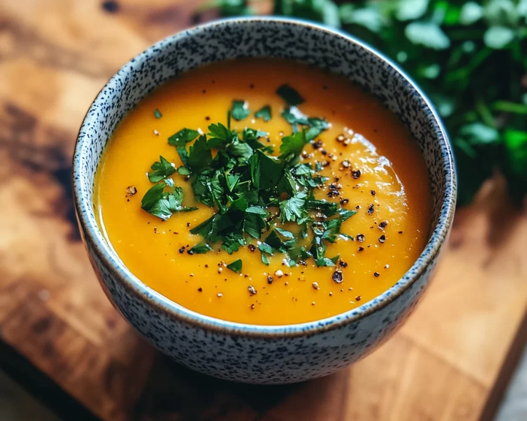 Spring Soup: Carrot Coconut Soup in 20 Minutes