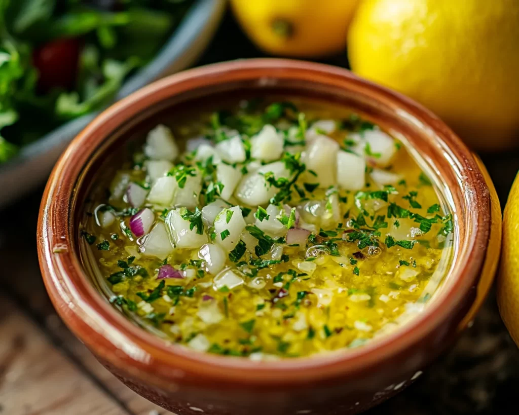 Lemon Vinegarette Dressing with Garlic (Bold Flavor)