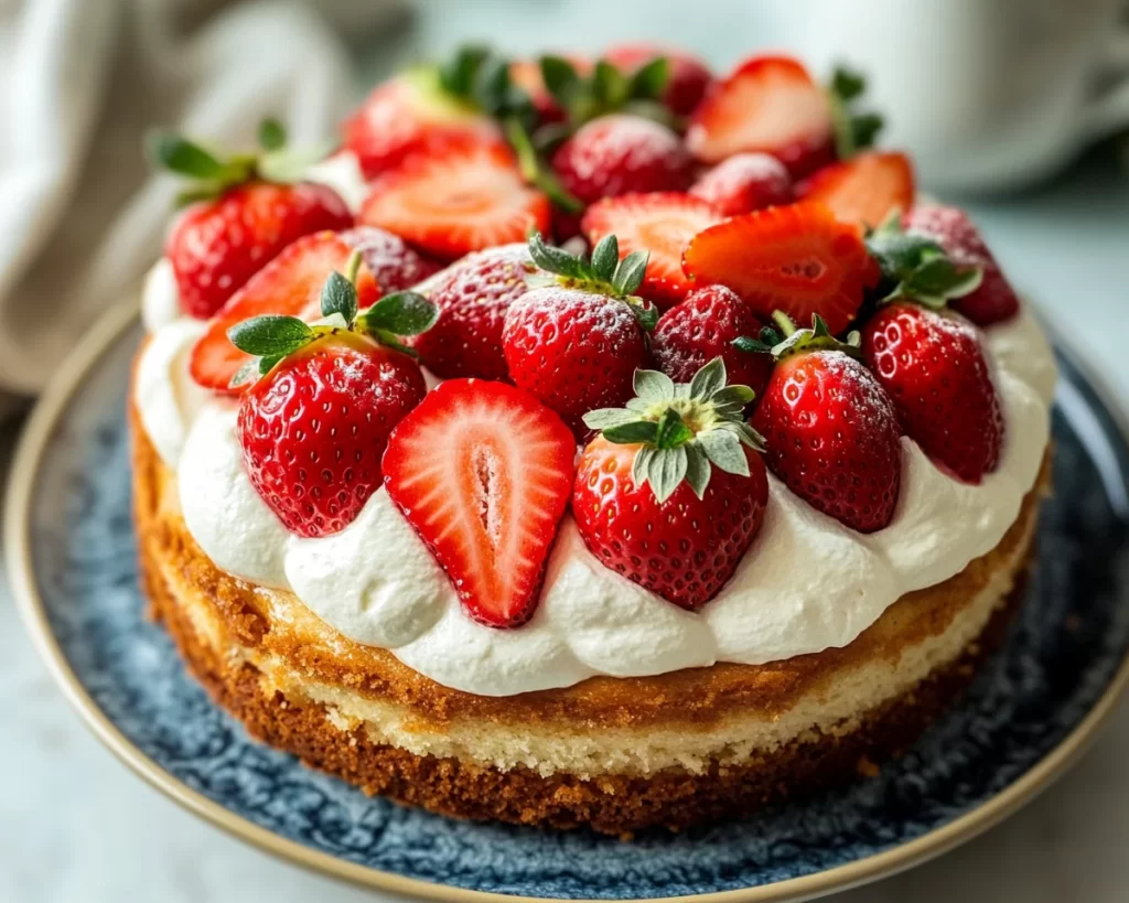 Spring Baking: Almond Strawberry Snack Cake in 5 Steps