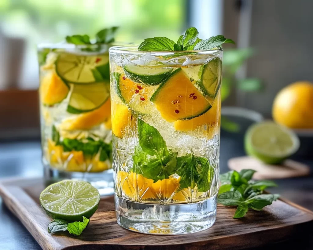 Spring Drinks: Mango Chili Lime Sparkling Water in 5 Minutes