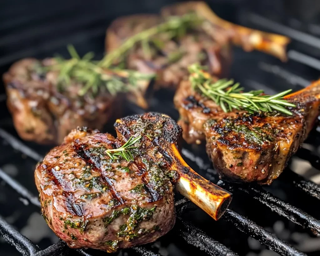 Grilling Recipes: Herb Marinated Grilled Lamb Chops in 25 Minutes