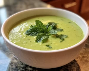 Spring Soup: Pea Mint Yogurt Soup in 15 Minutes
