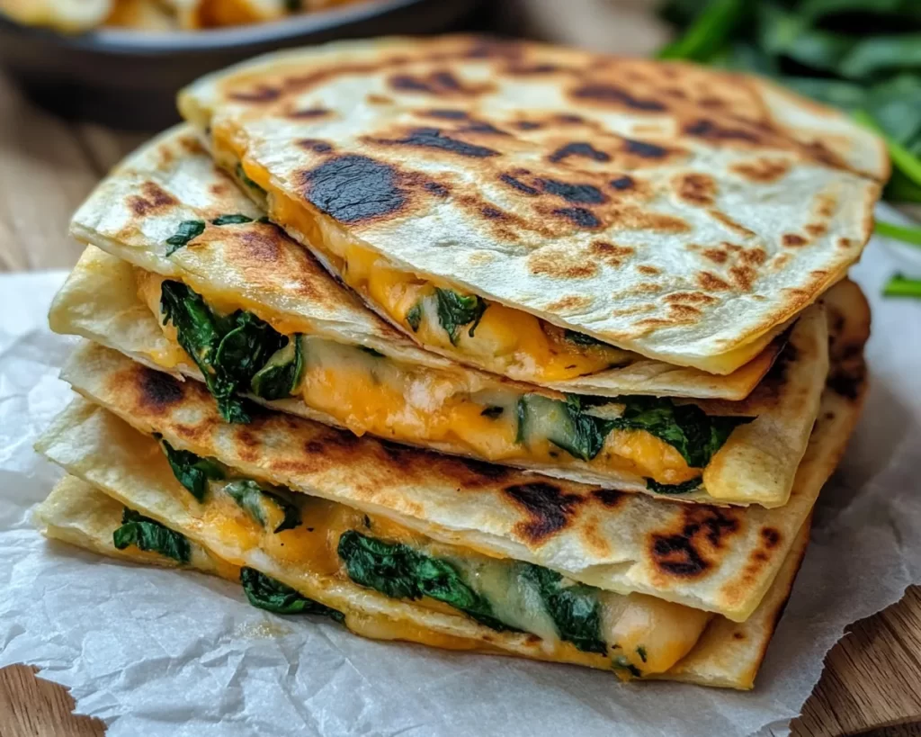 Easy Dinner Recipes for Family: Spinach & Cheese Quesadillas in 15 Minutes
