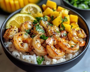 Summer Dinner Ideas: Mango Shrimp Rice Bowls in 20 Minutes