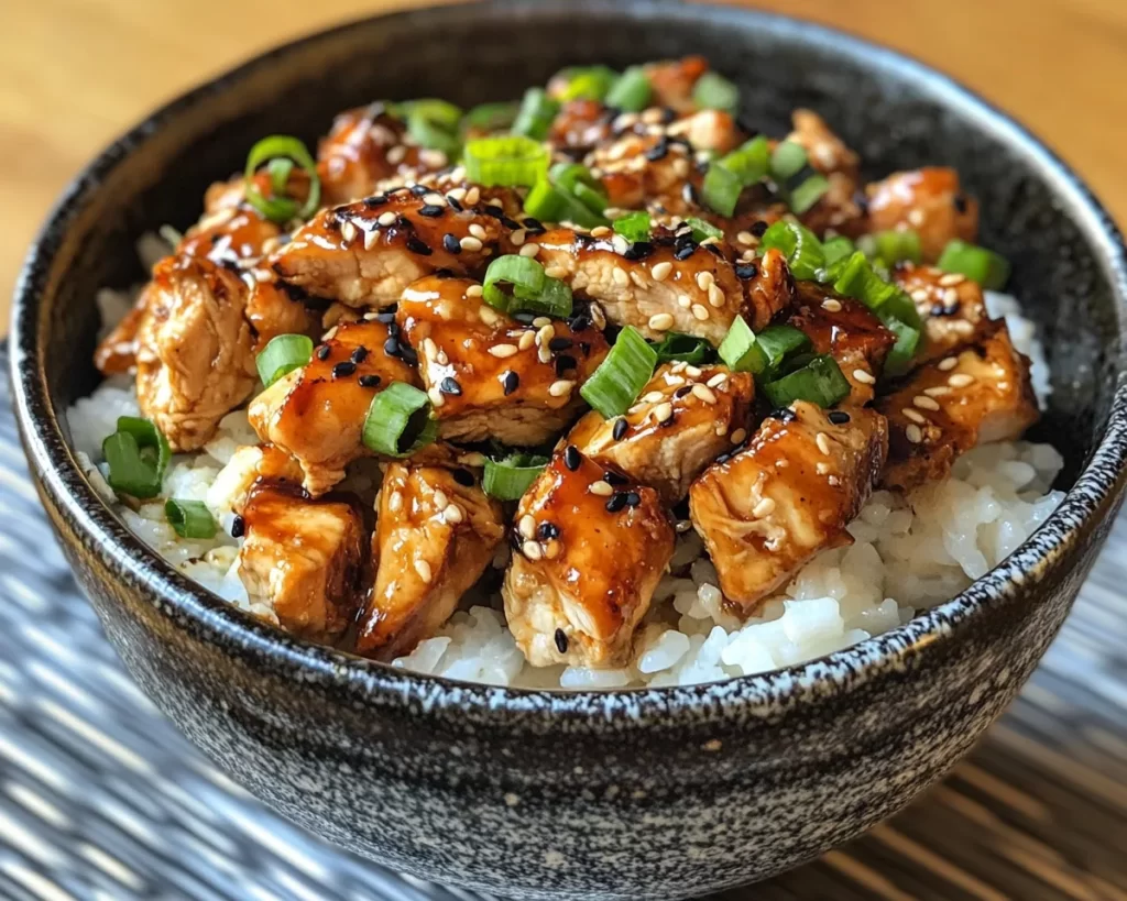 Healthy Easy Recipes: Teriyaki Chicken Rice Bowl in 20 Minutes