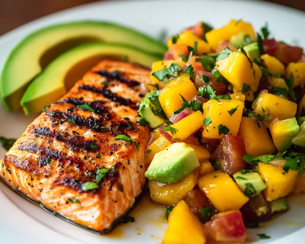 Summer Meals: Grilled Salmon With Mango Avocado Salsa in 20 Minutes