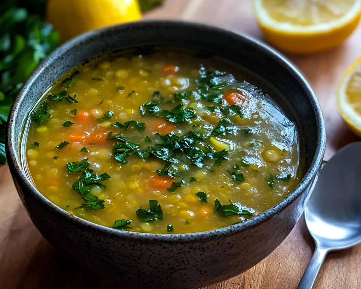Spring Soup: Zesty Lemon Lentil Soup in 30 Minutes