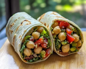 Summer Dinner Ideas: Mediterranean Chickpea Salad Wraps in 15 Minutes