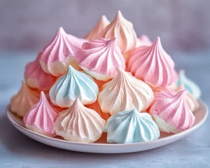 Spring Desserts: Pastel Meringue Cookies in 30 Minutes