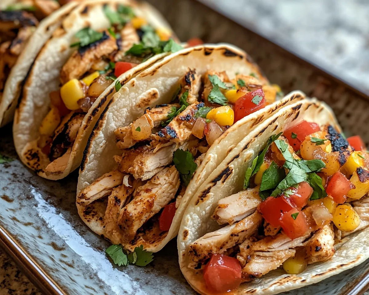 Summer Dinner Ideas: BBQ Chicken Street Tacos in 15 Minutes