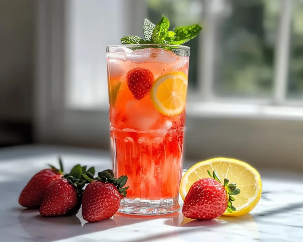 Spring Drinks: Strawberry Lemonade Cooler