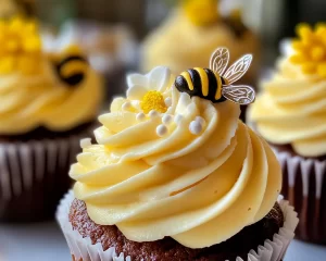 Spring Cupcakes: Honey Bee Themed Spring Cupcakes in 30 Minutes