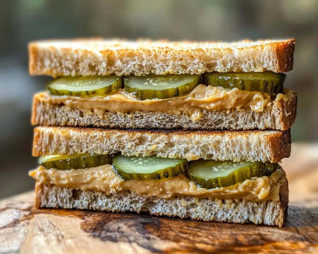 Weird Snacks: Peanut Butter Pickle Sandwich in 5 Minutes